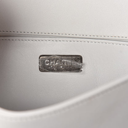 Chanel Lizard Calfskin Small Boy Flap White 6 of 10