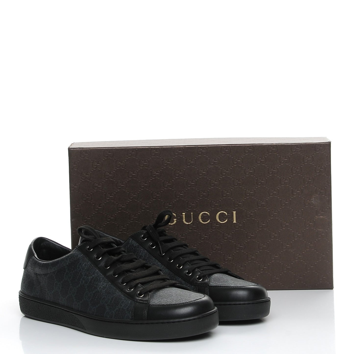 GG Supreme Monogram Sneakers 12 Black