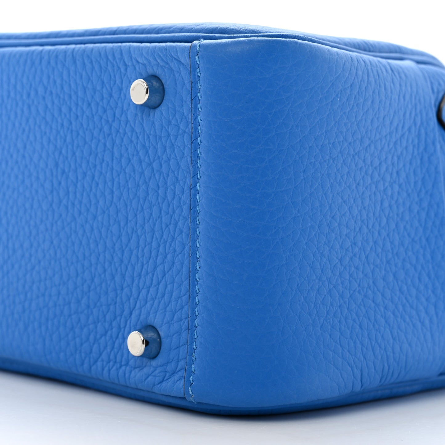 Taurillon Clemence Mini Lindy 20 Bleu Hydra