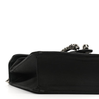 Gucci Satin Silk Crystal Small Dionysus Shoulder Bag Black Black Diamond 9 of 10