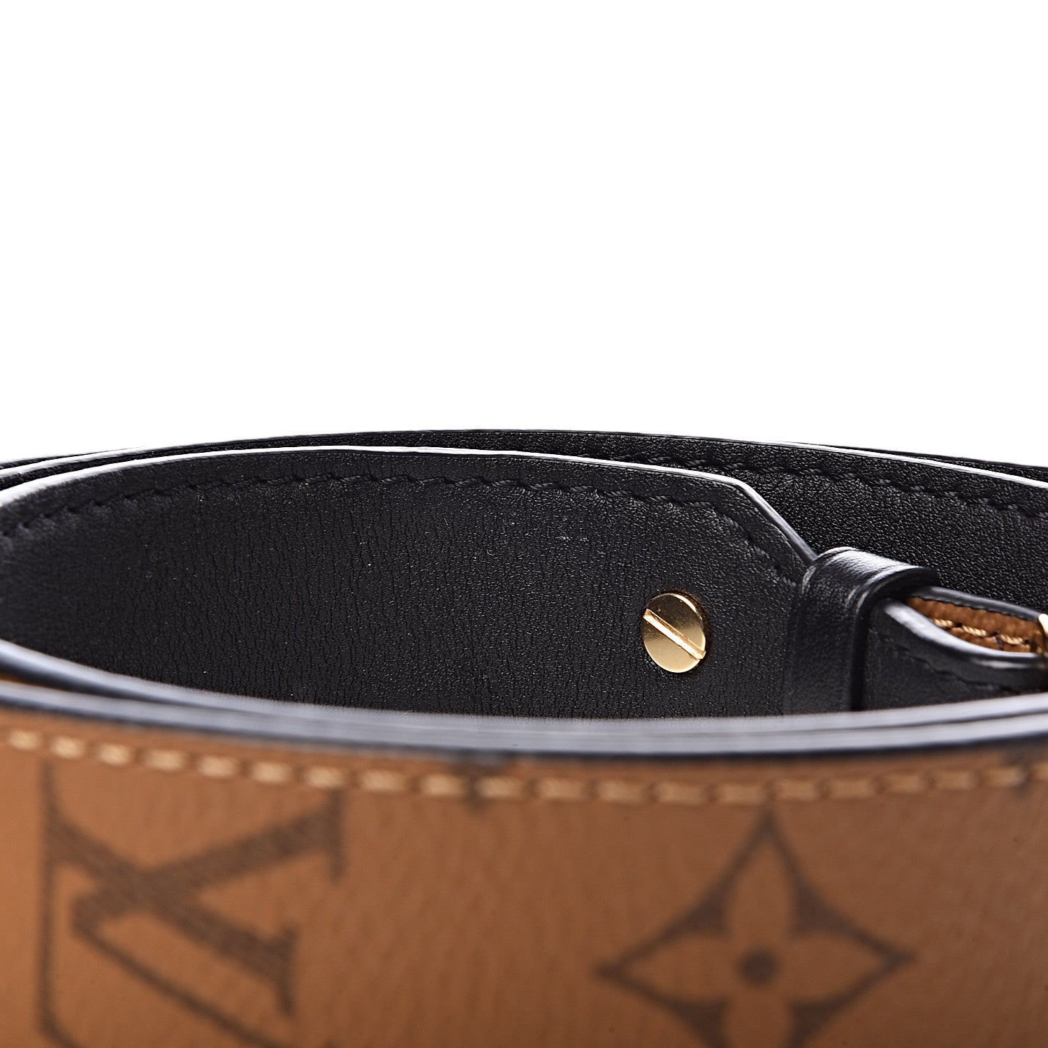 Louis Vuitton Reverse Monogram Bandouliere Shoulder Strap XL Black 4 of 4