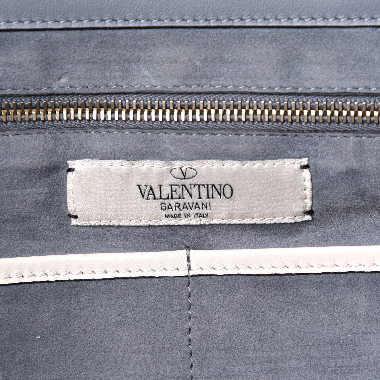 Valentino Garavani Vitello Monogram Kimono 1997 Print Medium Rockstud Tote Light Blue 6 of 11