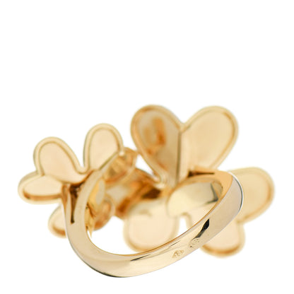 Van Cleef & Arpels 18K Yellow Gold Diamond Frivole Between The Finger Ring 51 5.75 4 of 5