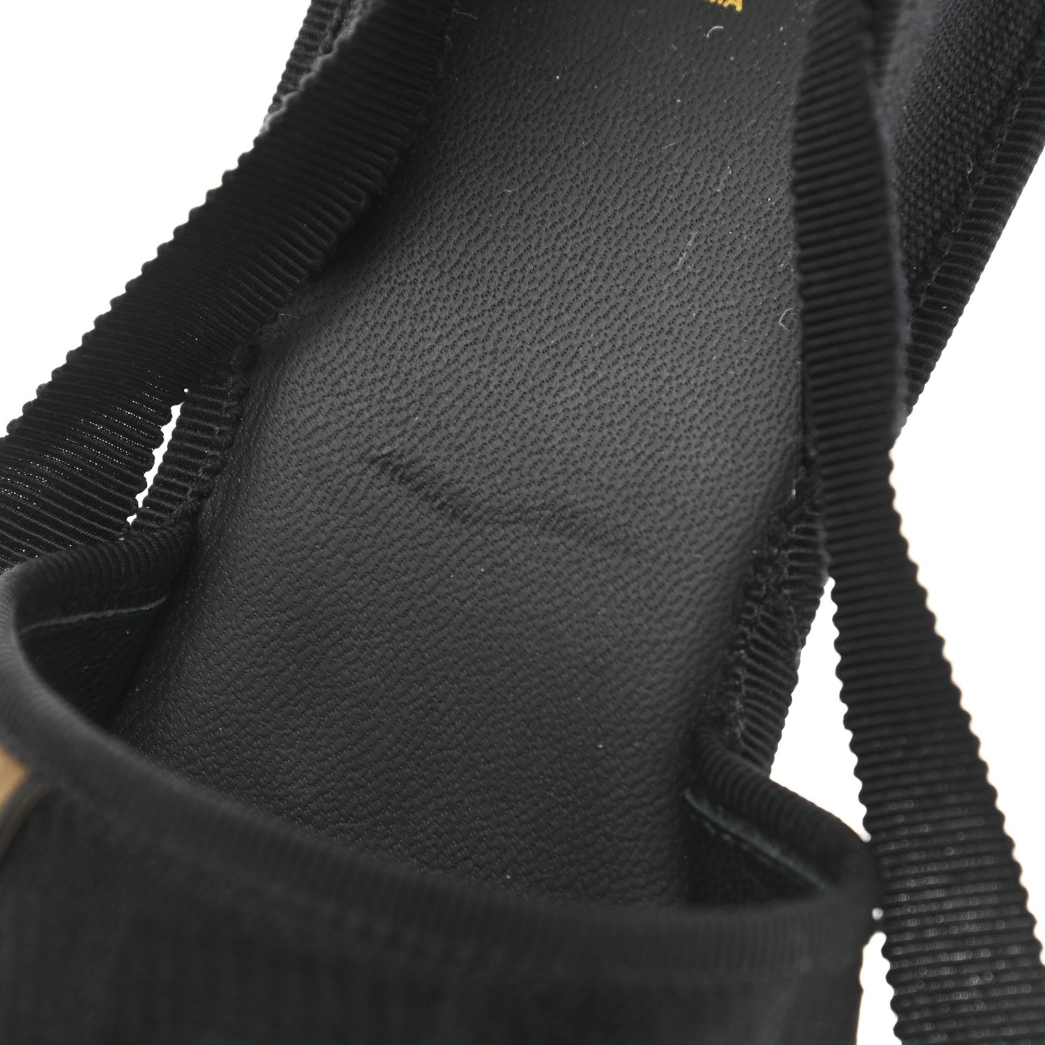 Fendi Canvas FF Embroidered Roma Ankle Wrap Wedge Espadrilles 36 Black 8 of 10