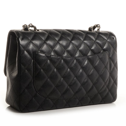 Chanel Caviar Jumbo Single Flap Black 3 of 8