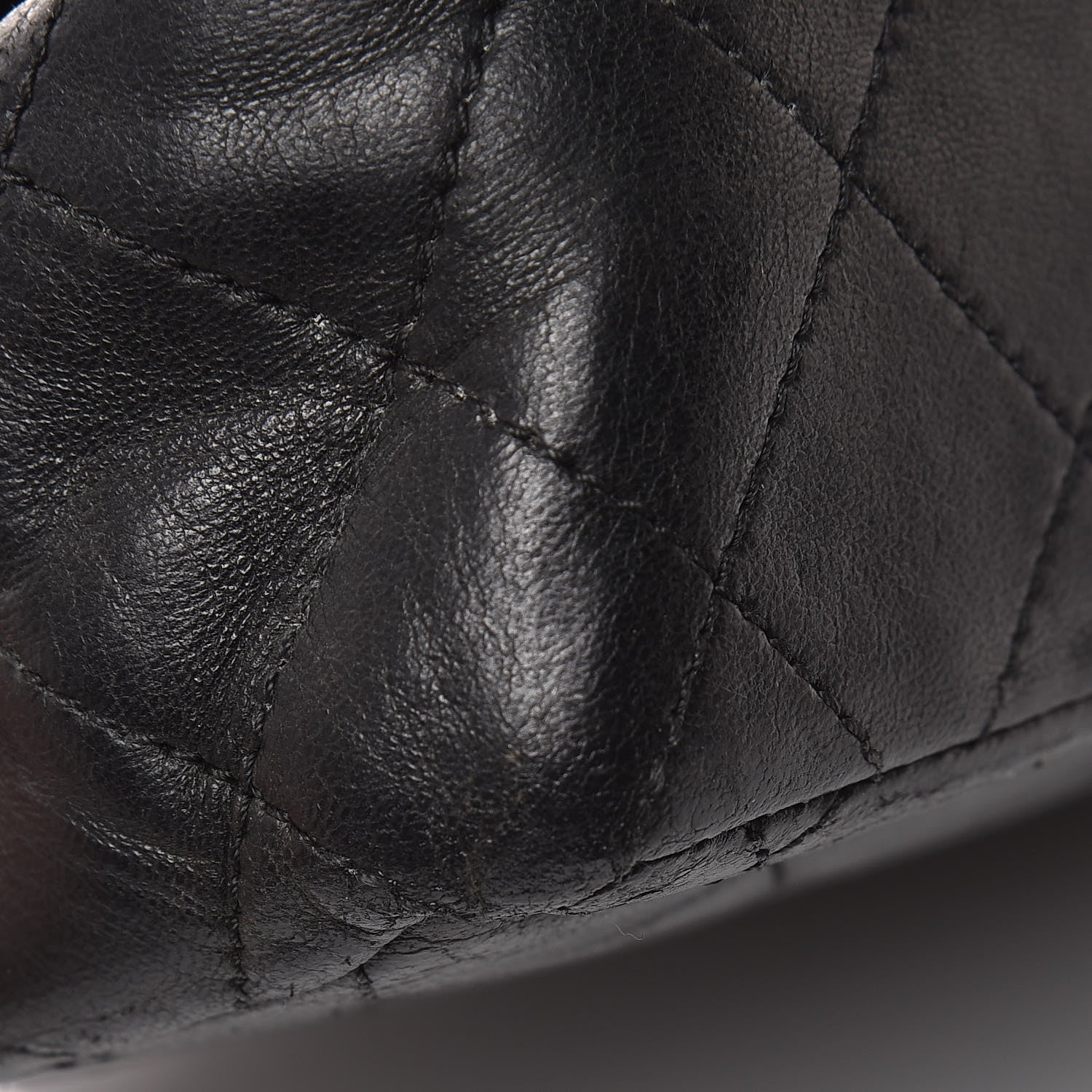 Chanel Lambskin Quilted Medium Double Flap Black 17 of 24