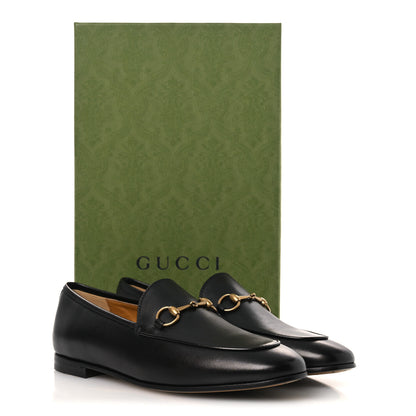 Gucci Betis Glamour Calfskin Womens Jordaan Loafers 38 Black 12 of 12