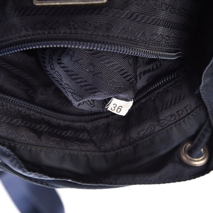 Prada Tessuto Nylon Medium Backpack Blue 7 of 9