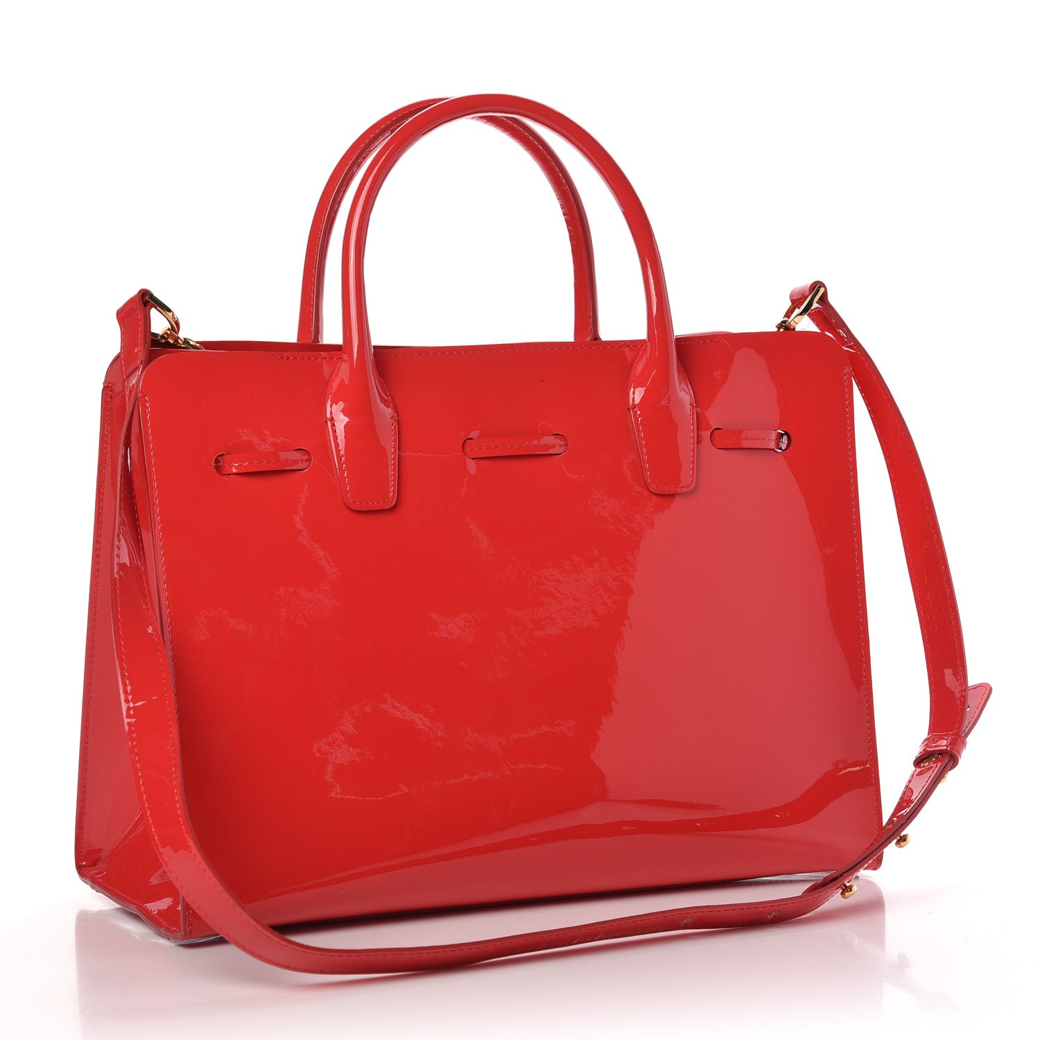 Mansur Gavriel Patent Sun Bag Flamma 3 of 8