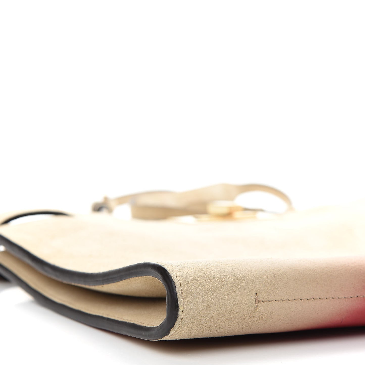 Suede Patent Gradient Marquetry Iconic Clutch Multicolor