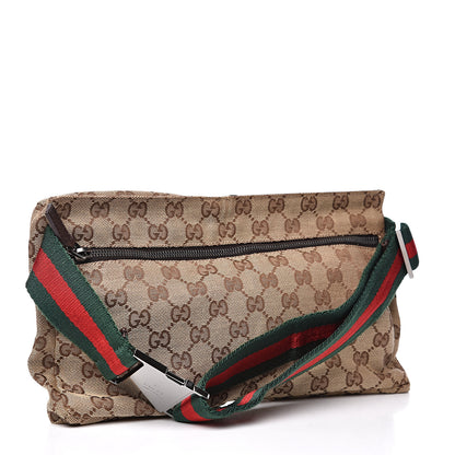 Gucci Monogram Web Belt Bag Dark Brown 3 of 10