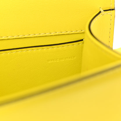 Valentino Garavani Calfskin Vlogo Small Loco Shoulder Bag Shocking Yellow 7 of 12