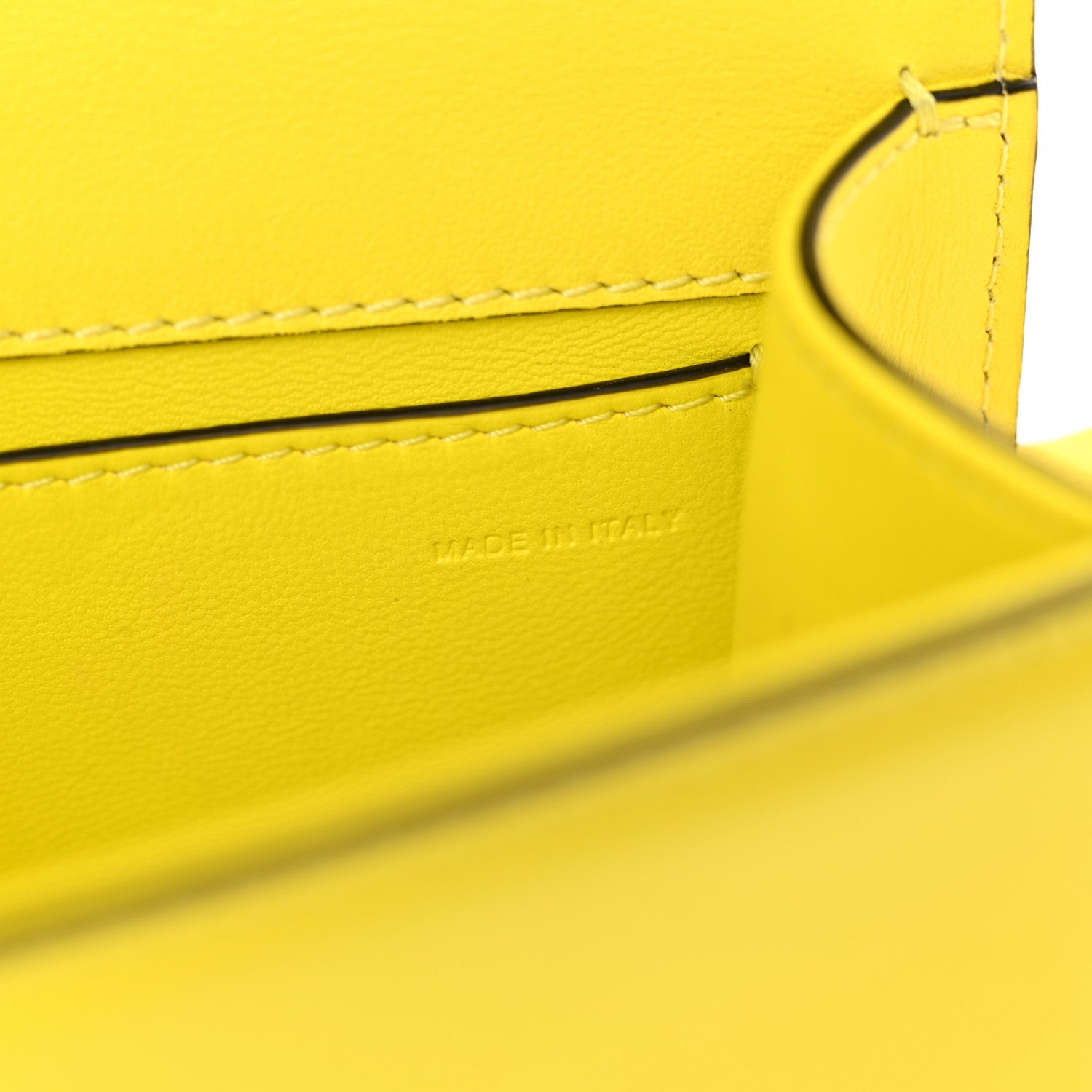 Valentino Garavani Calfskin Vlogo Small Loco Shoulder Bag Shocking Yellow 7 of 12