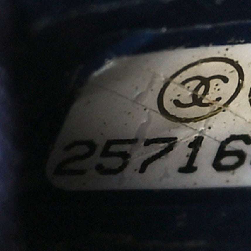 Tweed PVC Quilted Gabrielle Backpack Navy Black