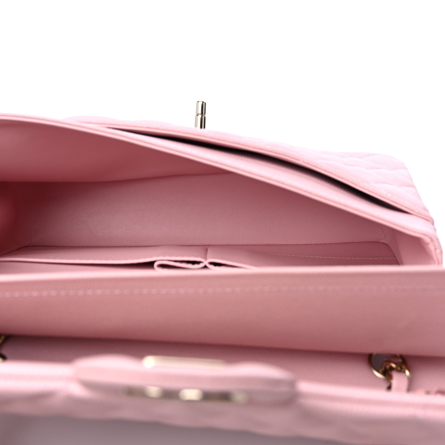 Chanel Caviar Quilted Medium Double Flap Light Pink 5 of 10