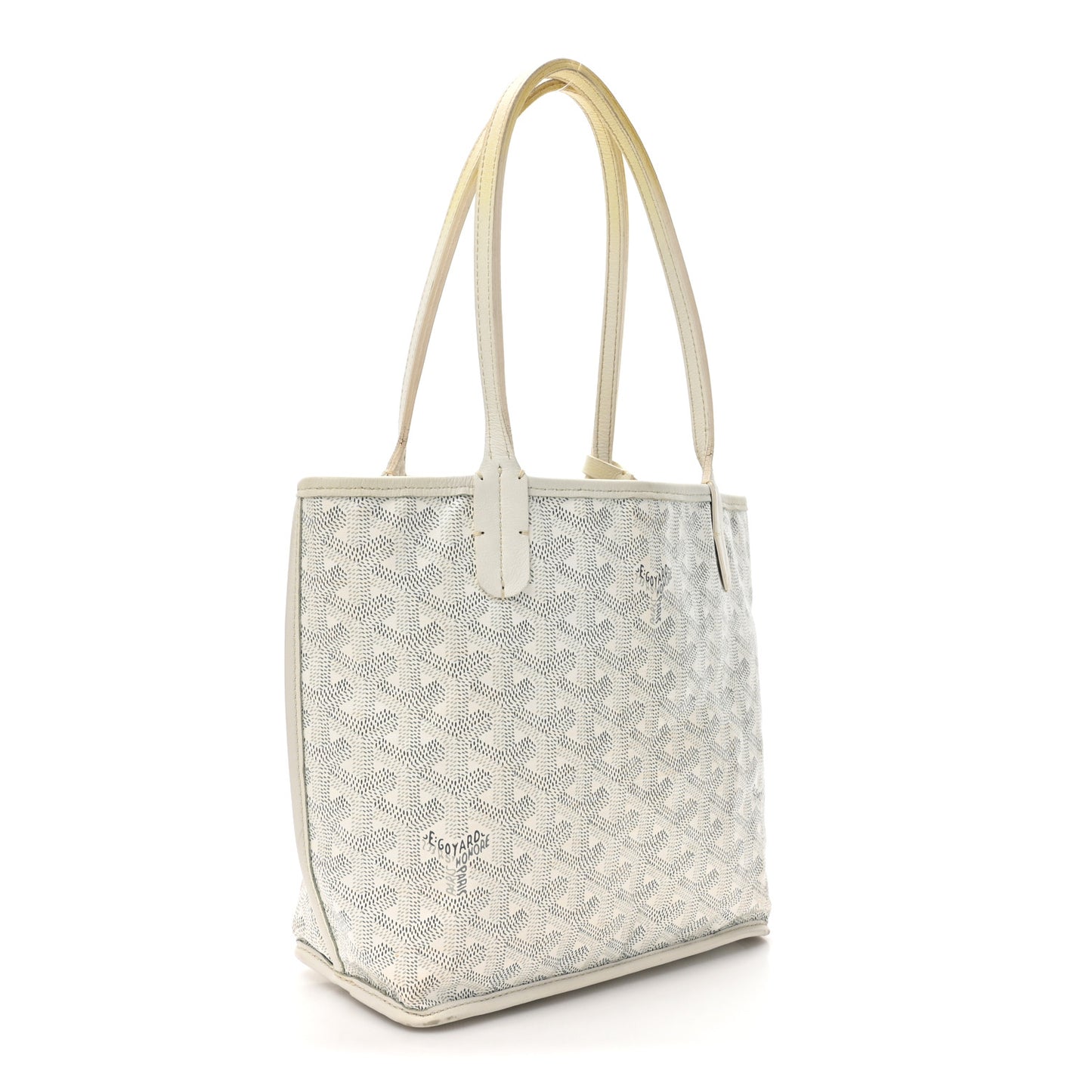 Goyardine Reversible Mini Anjou White