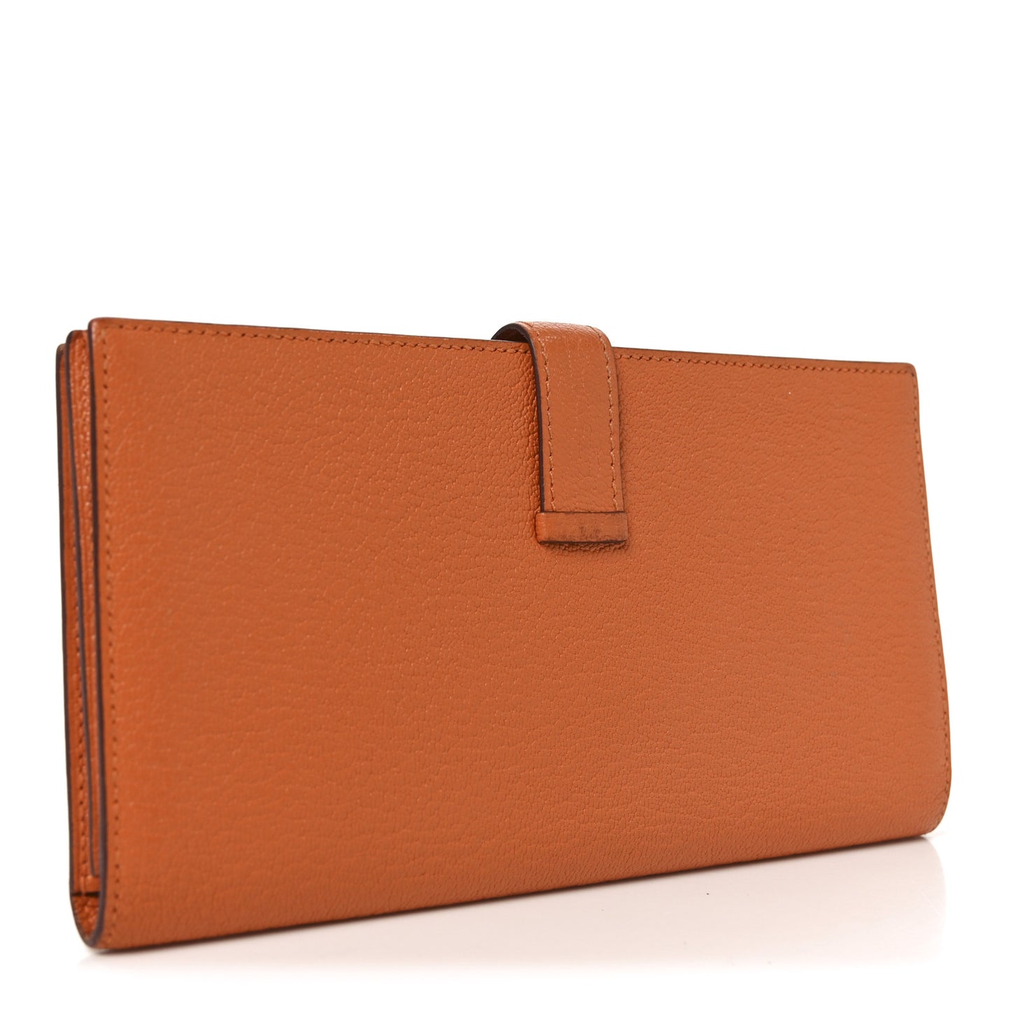 Chèvre Mysore Bearn Gusset Wallet Orange