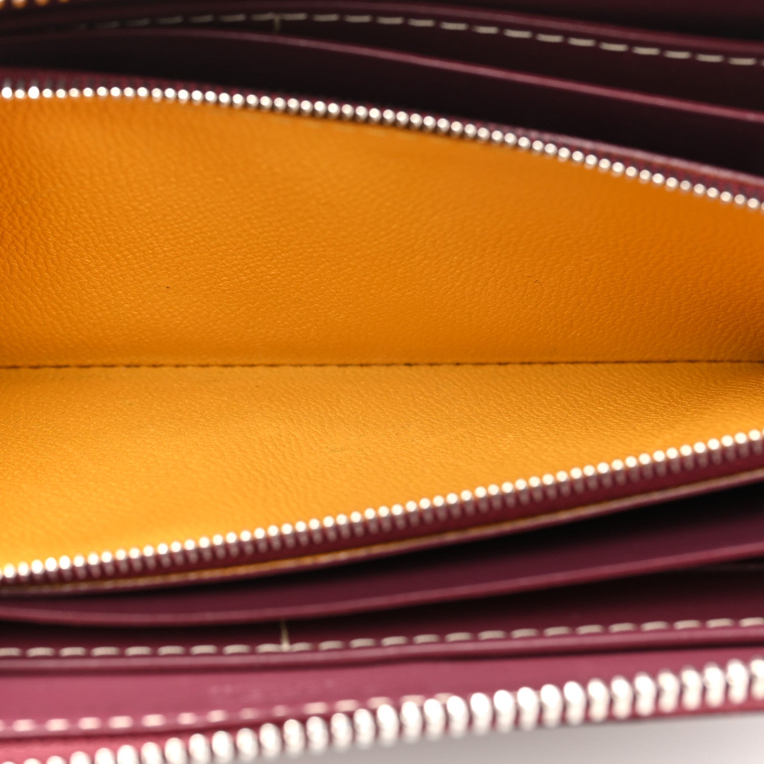 Goyard Goyardine Matignon Zip Around GM Wallet Burgundy 7 of 16