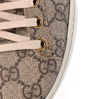 Gucci GG Supreme Monogram Womens Ace Low-Top Sneaker 37 Beige 12 of 13