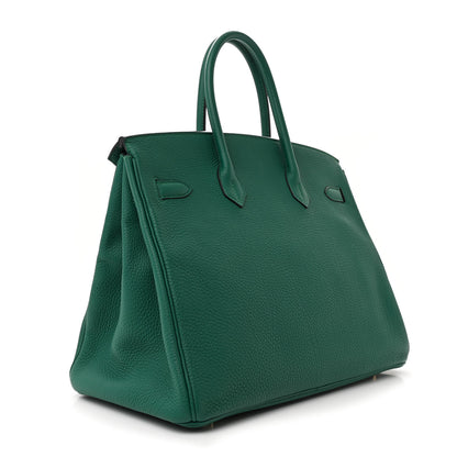 Hermes Togo Birkin 35 Malachite 3 of 10