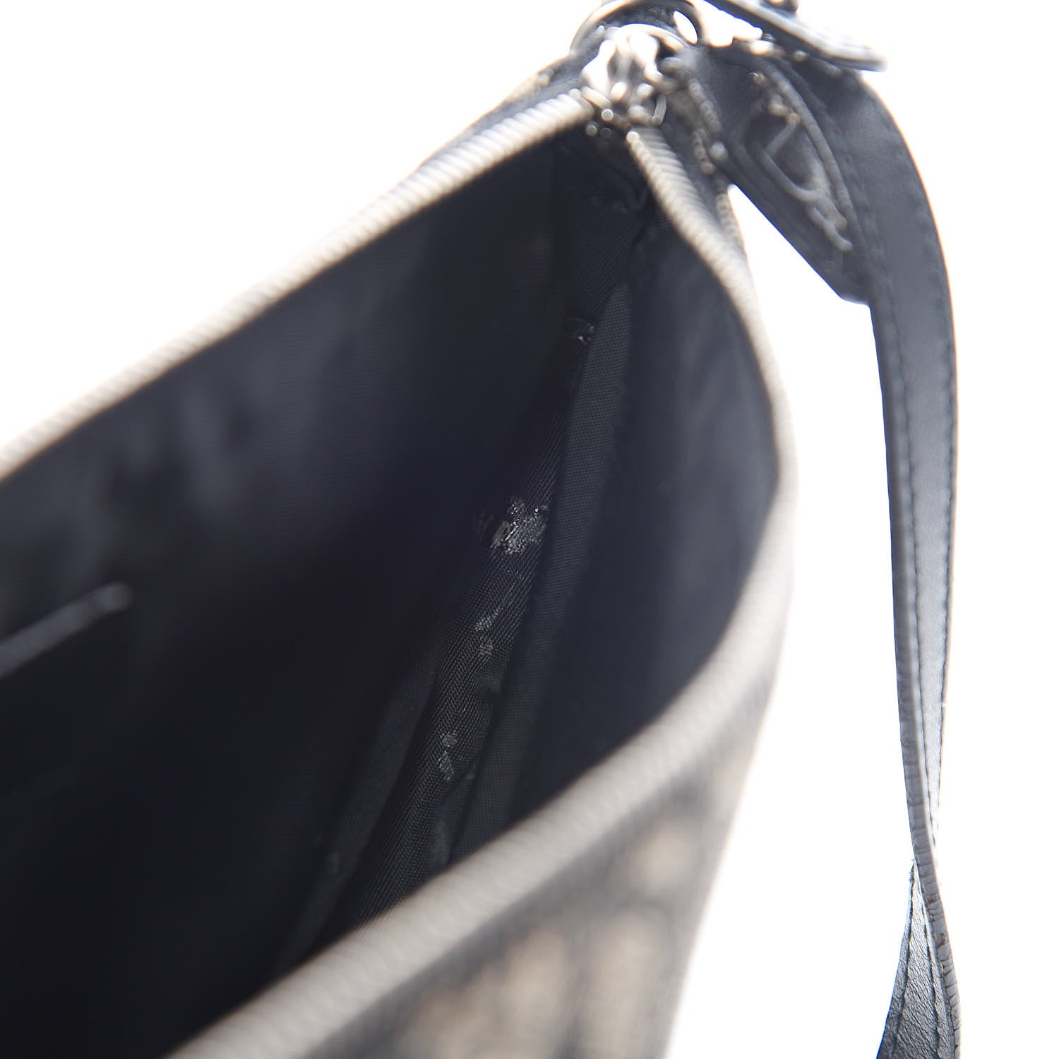 Christian Dior Monogram Mini Saddle Pochette Black 9 of 13