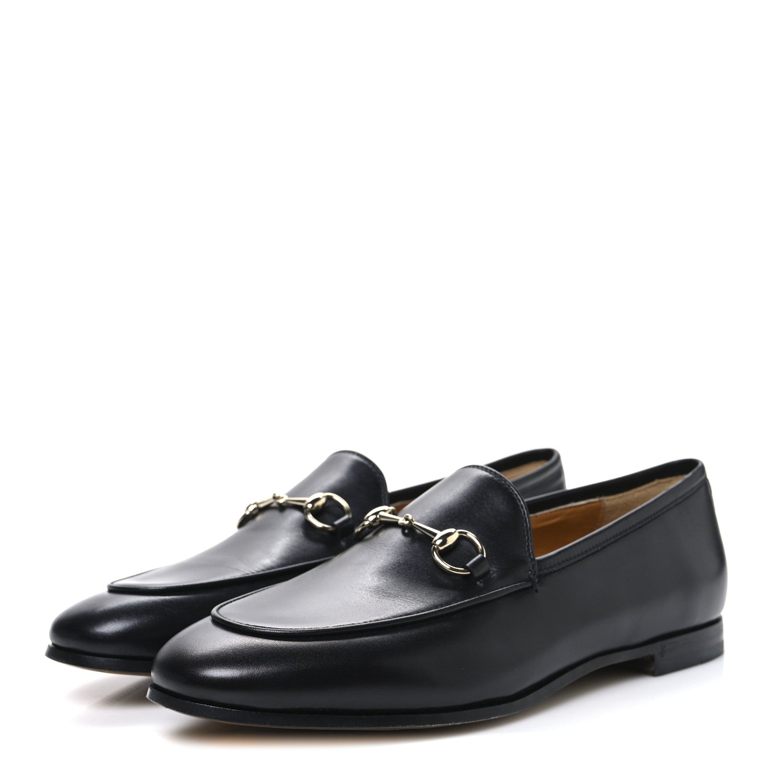 Gucci Calfskin Womens Jordaan Loafers 38 Black 4 of 11