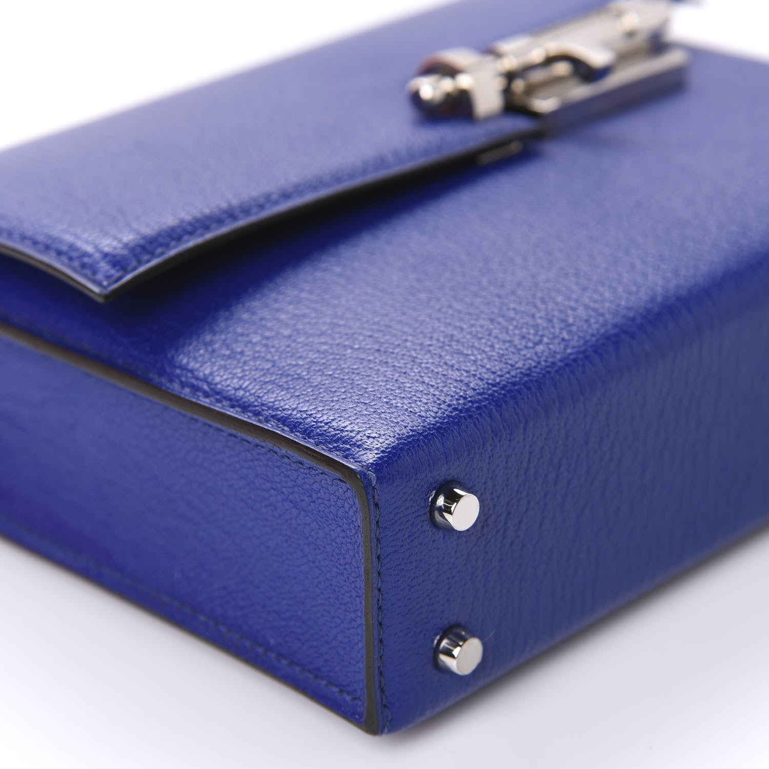 Hermes Chevre Chamkila Mini Verrou Chaine Bag Bleu Electrique 6 of 11