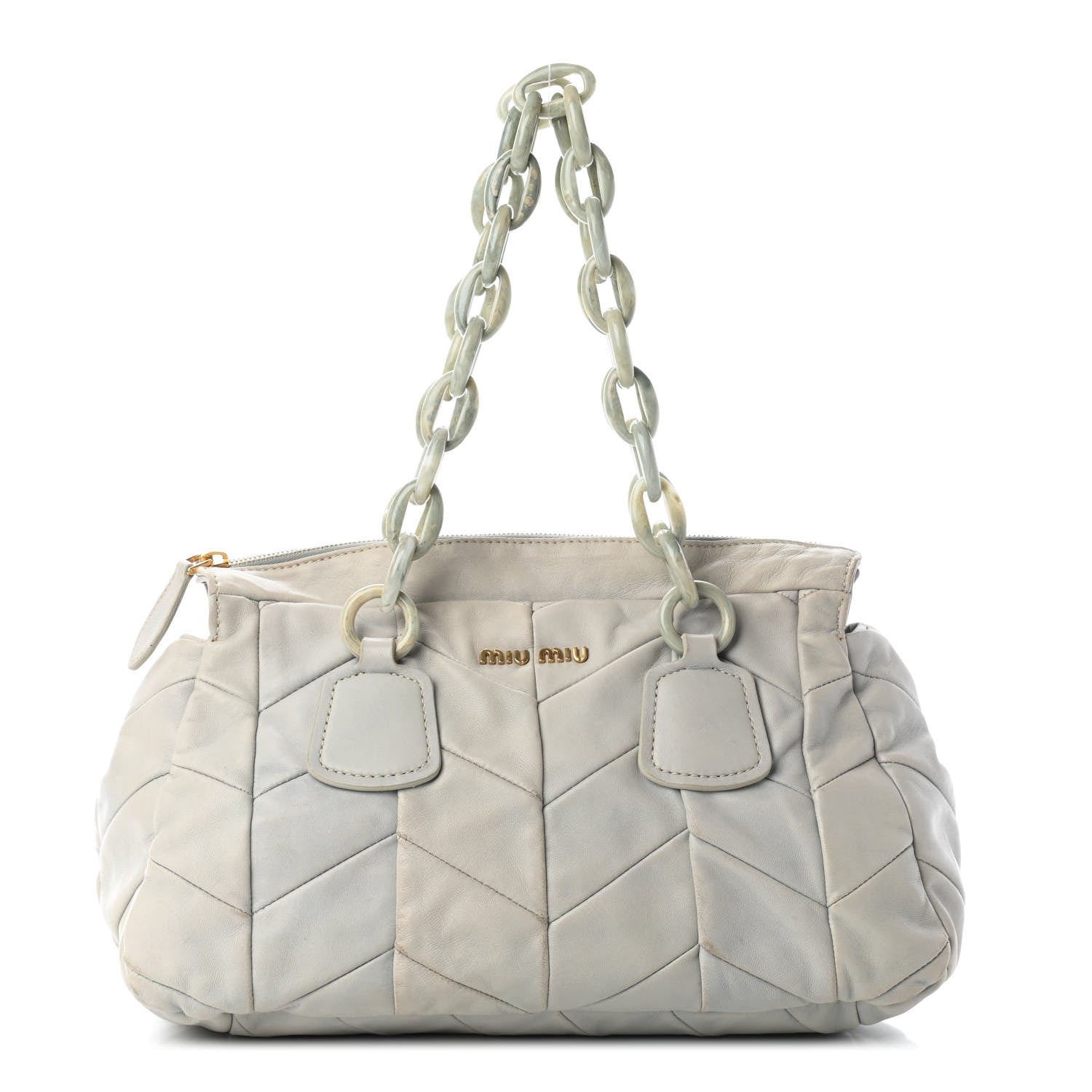 Miu Miu Nappa Chevron Shoulder Bag 1 of 10
