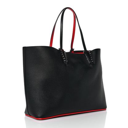 Christian Louboutin Calfskin Spikes East West Cabata Tote Black 3 of 10