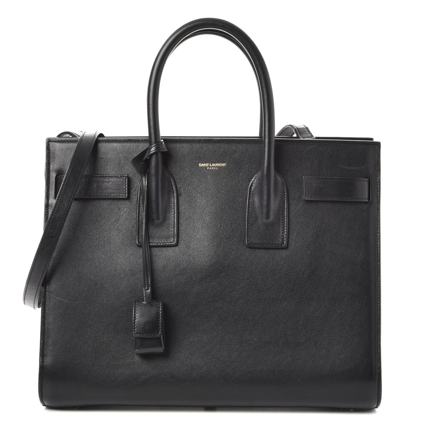 Calfskin Small Sac De Jour Black