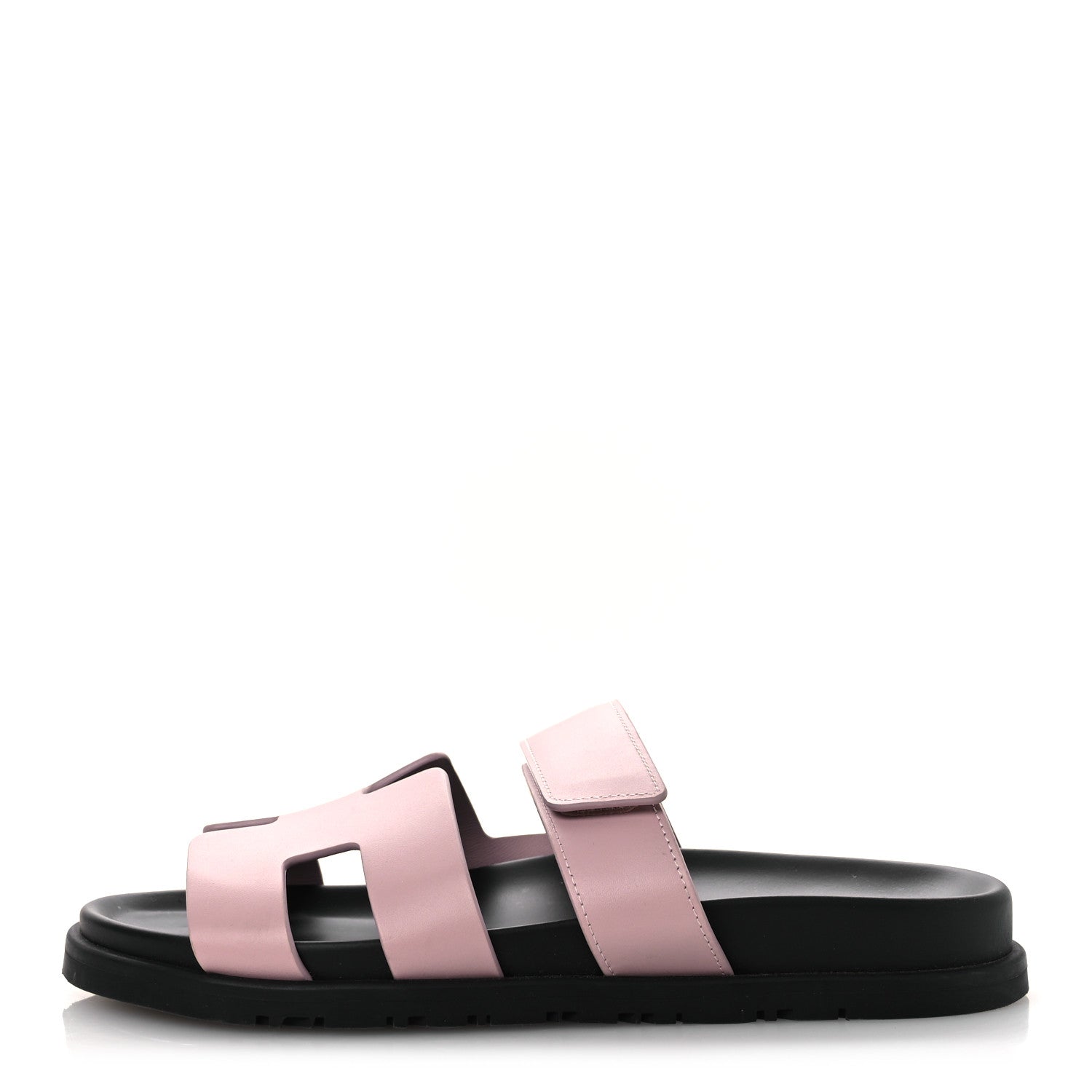 Hermes Calfskin Womens Chypre Sandals 38 Rose Cancan 1 of 12
