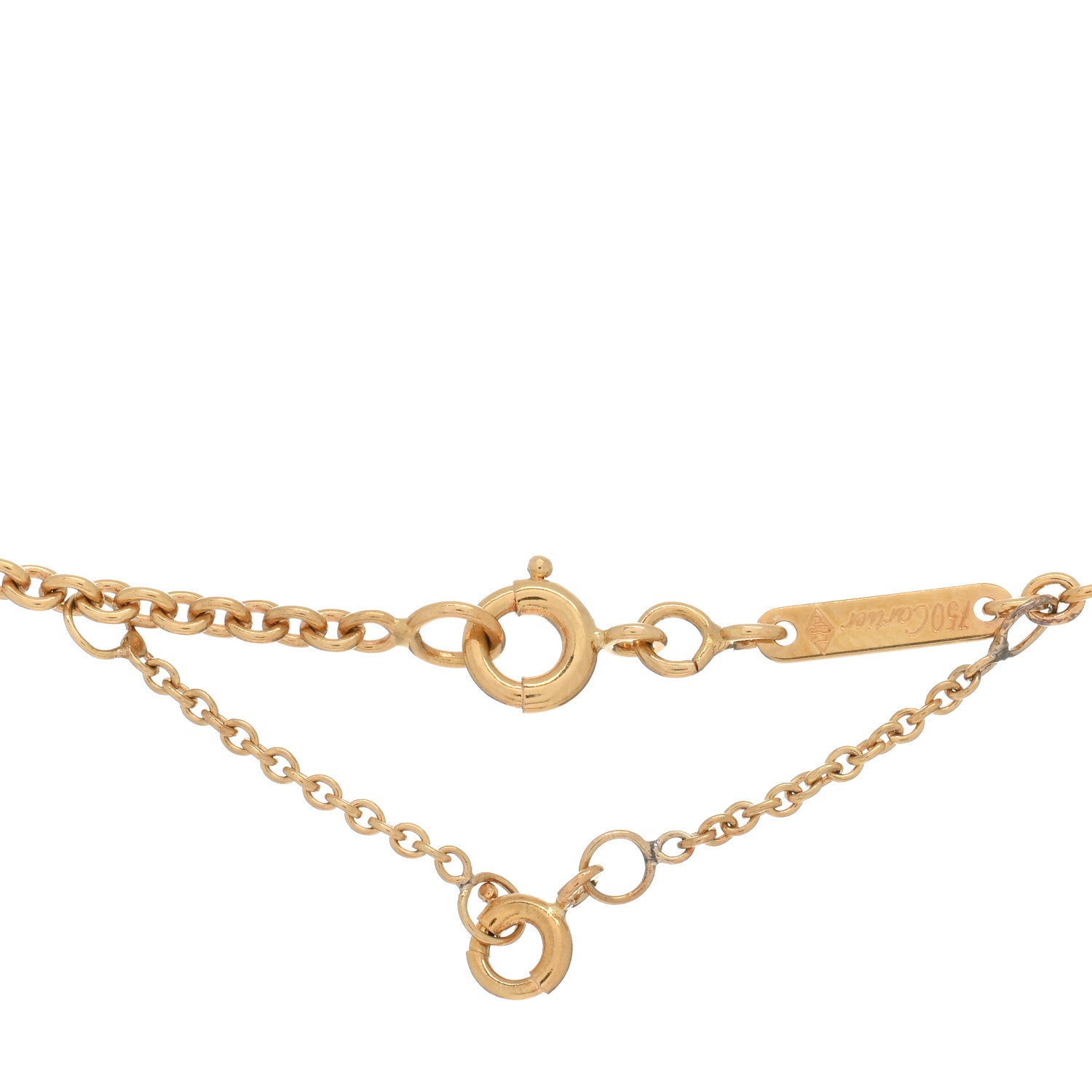 Cartier 18K Pink Yellow White Gold Baby Trinity Pendant Necklace 3 of 3