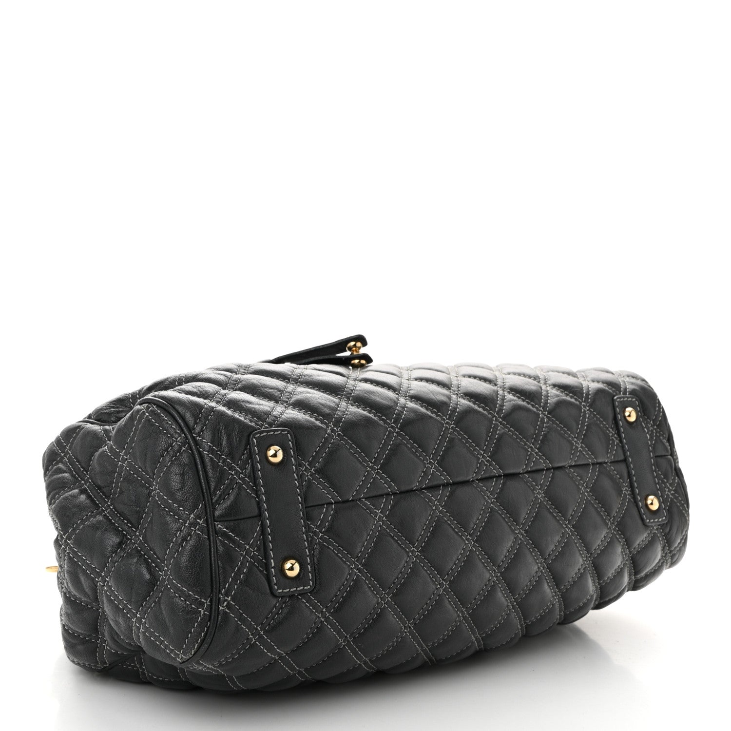 Marc Jacobs Calfskin Quilted Stam Dark Grey 4 of 13