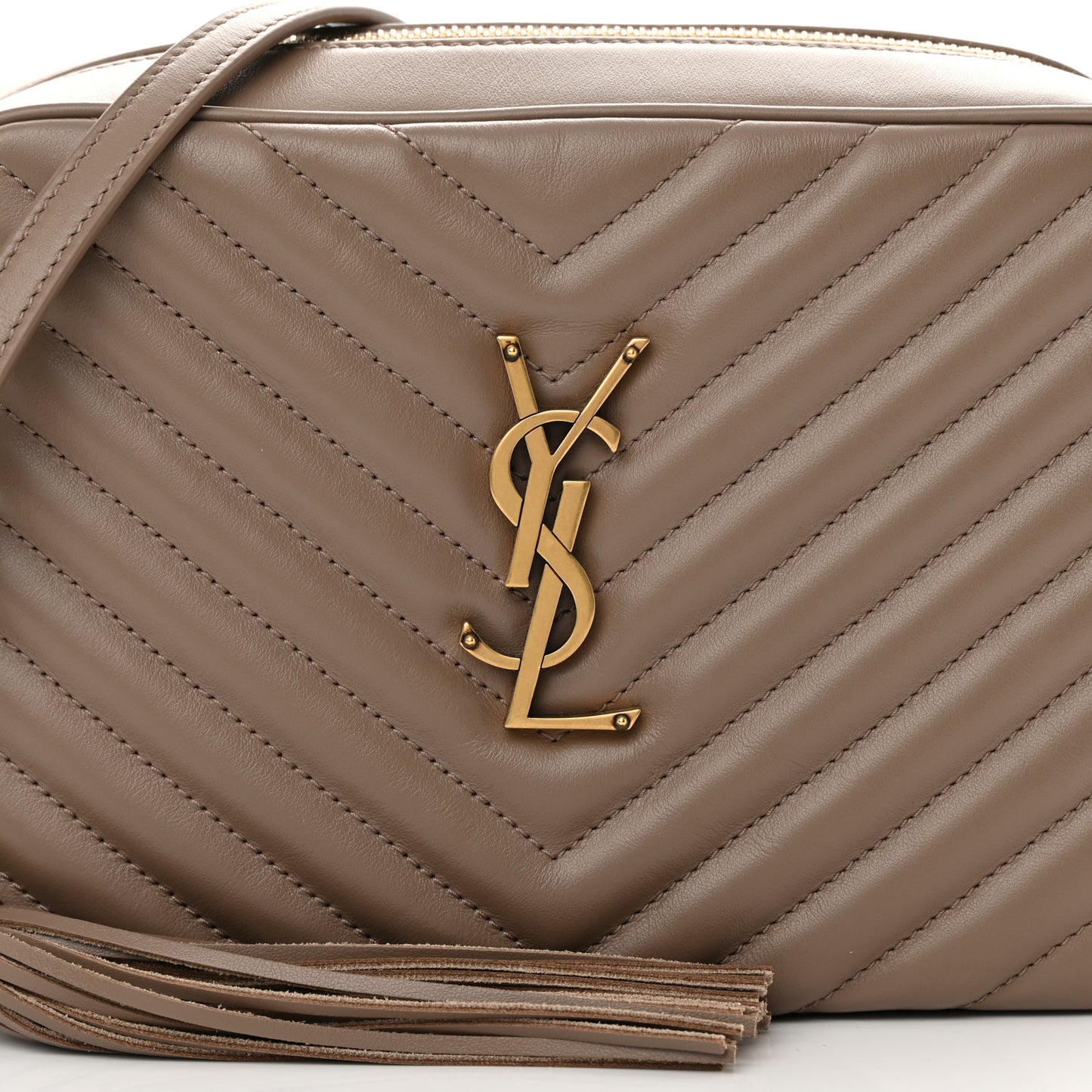 Calfskin Matelasse Monogram Lou Camera Bag Taupe
