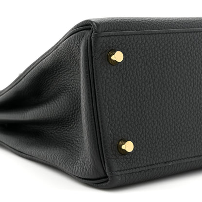 Hermes Togo Shiny Niloticus Crocodile Kelly Retourne Touch 28 Black 7 of 8