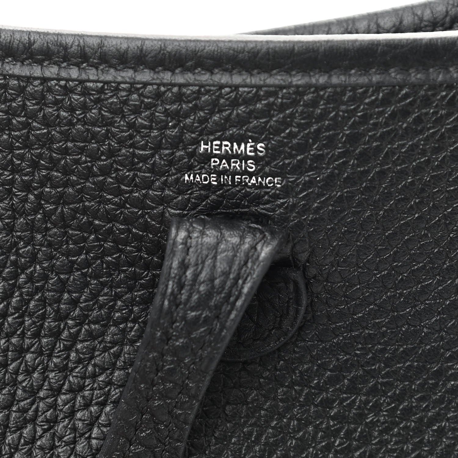 Hermes Taurillon Clemence Evelyne TPM Black 7 of 11