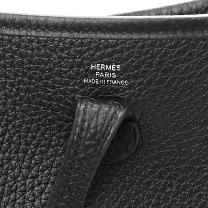 Hermes Taurillon Clemence Evelyne TPM Black 7 of 11