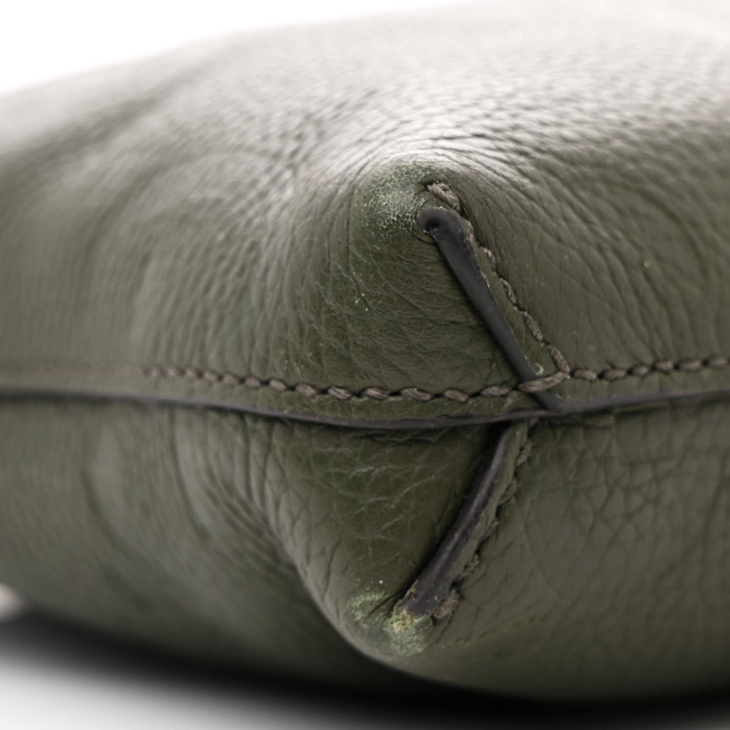 Piuma Calfskin Jumbo GG Embossed Medium Wristlet Messenger Bag Green