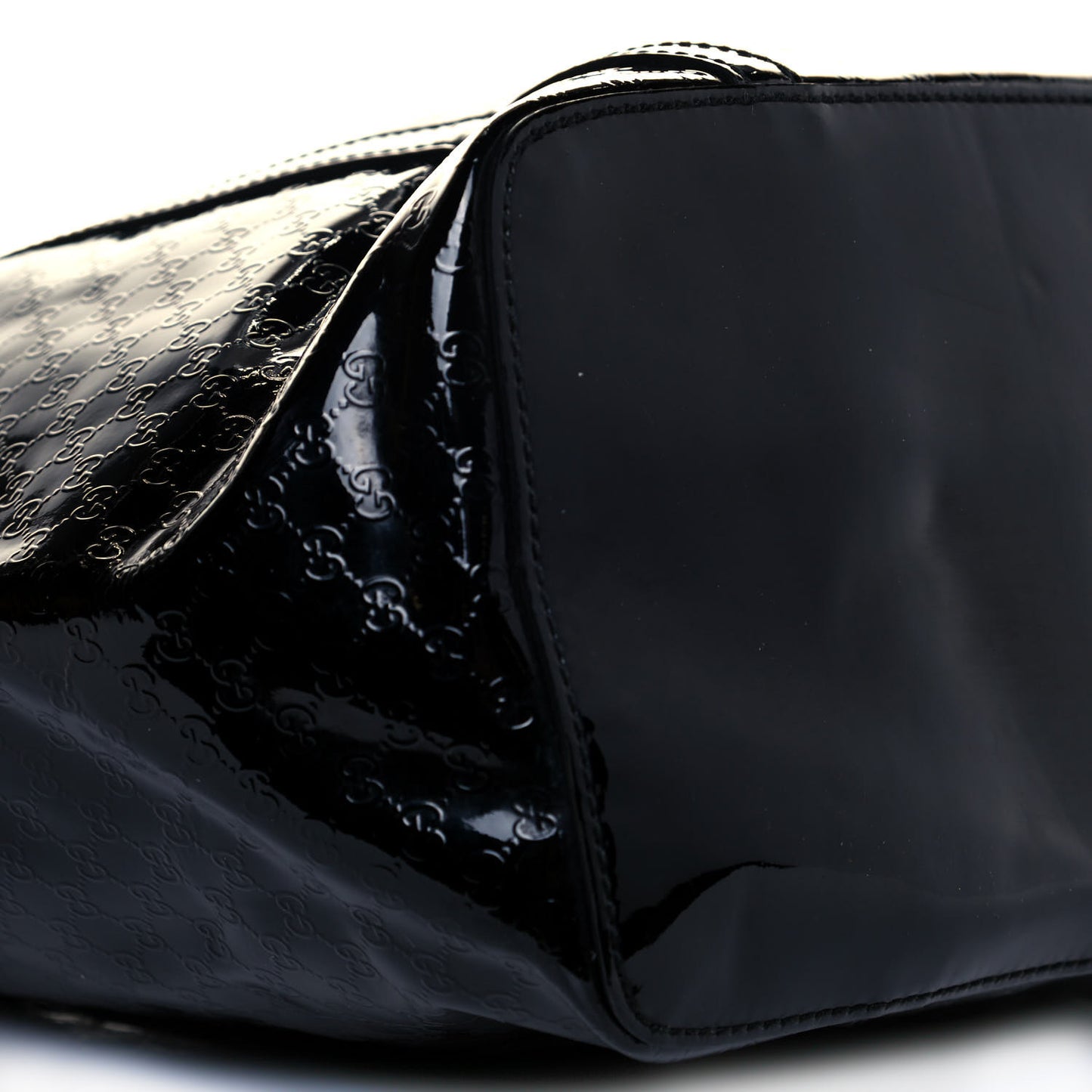 Patent Microguccissima Medium Nice Tote Black