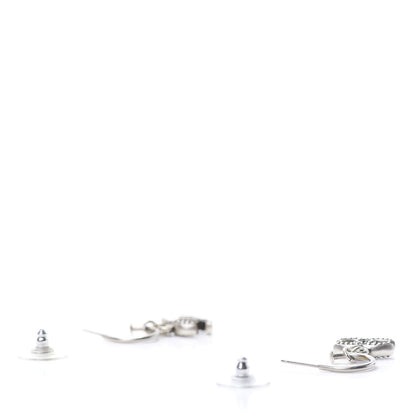 Chanel Pearl CC Dangle Earrings Black 3 of 3