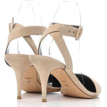 Alexander Wang Suede Lovisa Ankle Strap Pumps 38 Beige 4 of 9