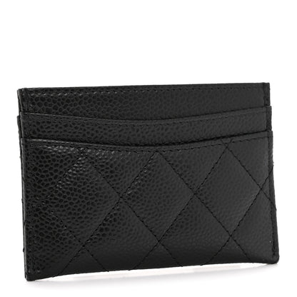 Chanel Caviar Quilted Card Holder Black 3 of 9