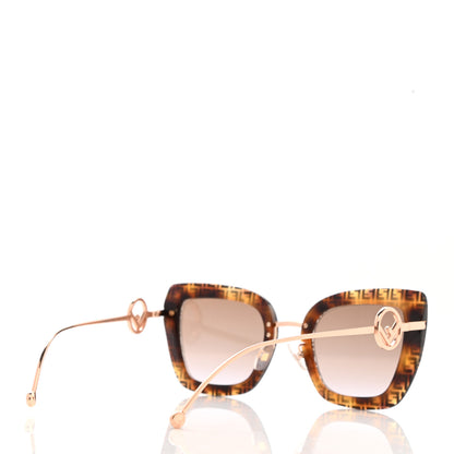 Fendi Acetate Metal F is Fendi FF Square Cat Eye Sunglasses FF 0408/S Havana 4 of 7
