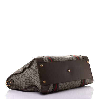 Gucci Soft GG Supreme Monogram Web Neo Vintage Duffle Bag Beige New Acero Crop 4 of 13