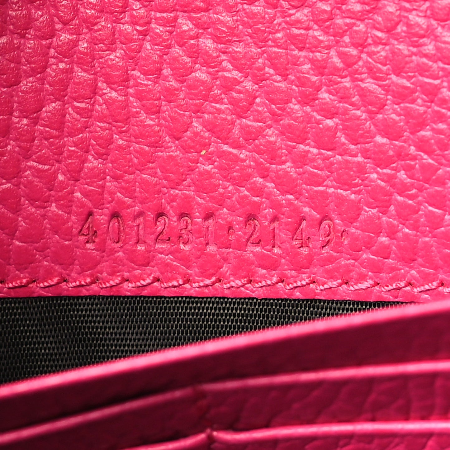 Dollar Calfskin Crystal Mini Dionysus Chain Wallet Box Pink