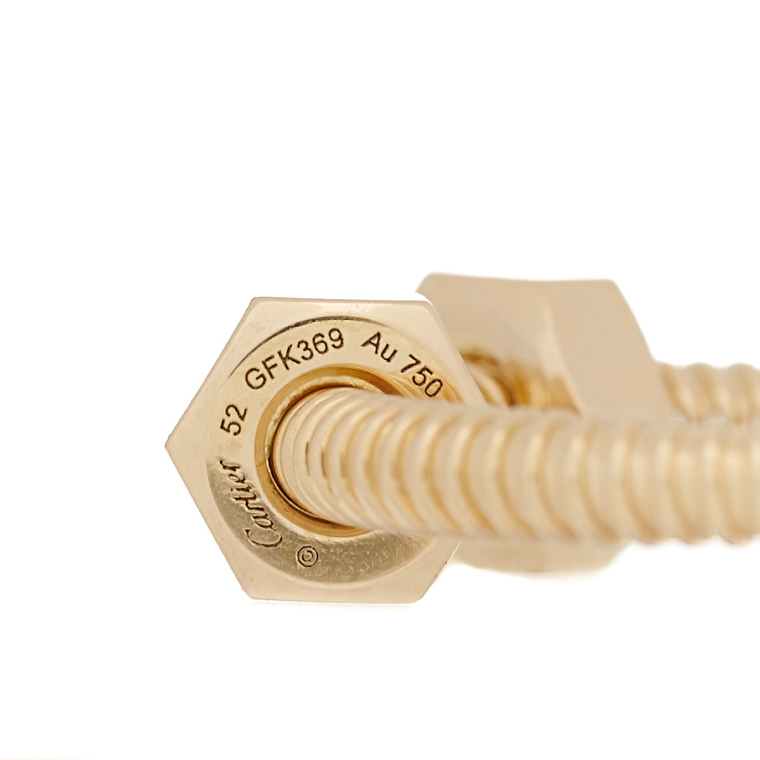 Cartier 18K Yellow Gold Ecrou De Cartier Ring 52 6 4 of 5