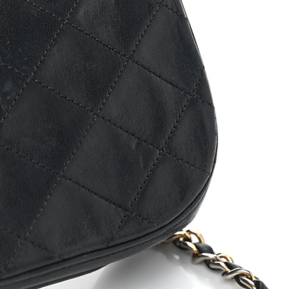 Chanel Lambskin Quilted Medium Double Flap Black 17 of 18