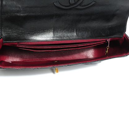 Chanel Lambskin Quilted Medium Rectangular Kelly Flap Bag Black 8 of 8