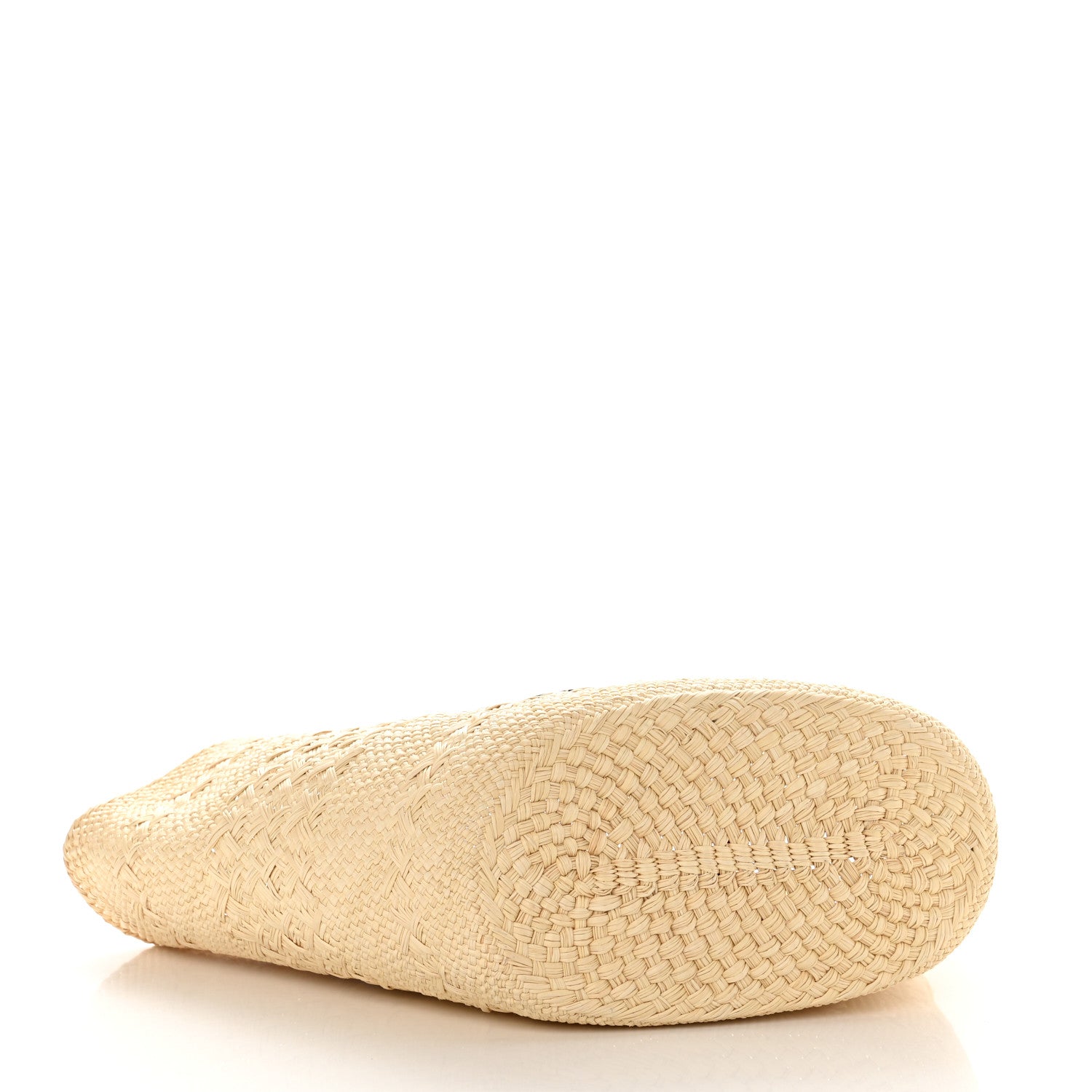 Loewe Iraca Palm Calfskin Medium Anagram Basket Bag Natural Tan 5 of 10