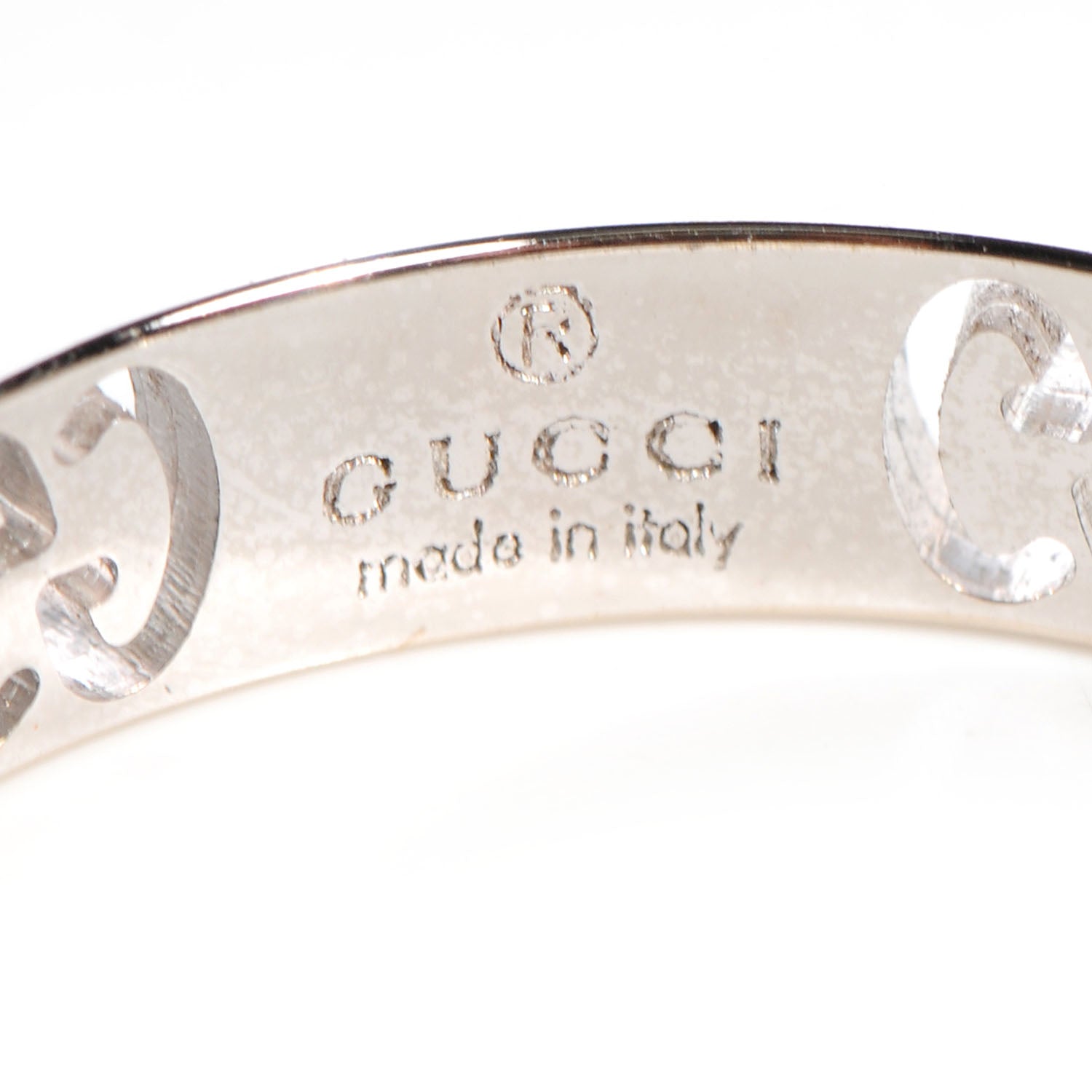 Gucci 18k White Gold Diamond Icon Stardust Ring 8 4 of 6